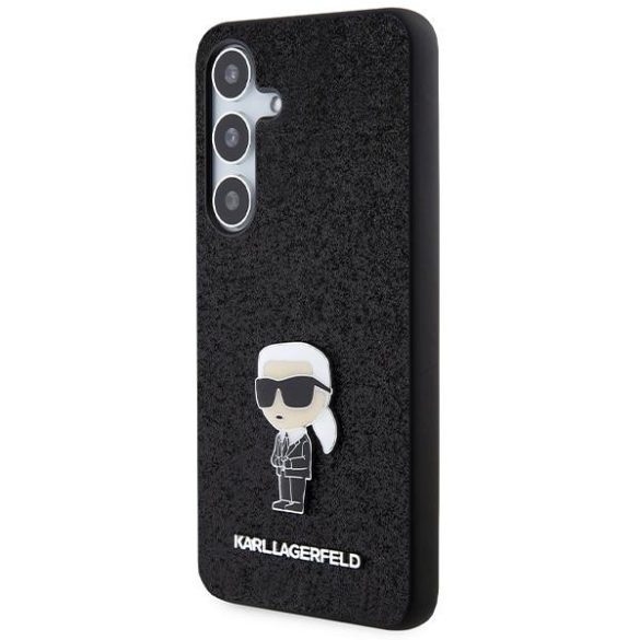 Karl Lagerfeld KLHCS24SGKNPSK Samsung S24 S921 fekete keménytok