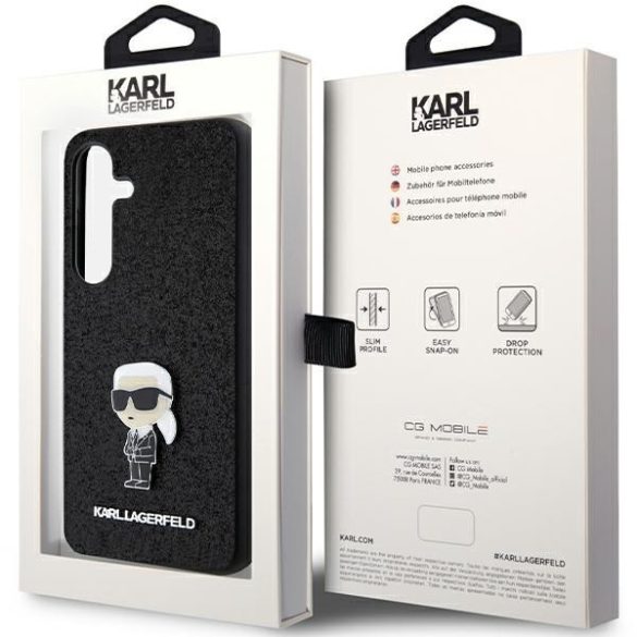 Karl Lagerfeld KLHCS24MGKNPSK Samsung S24+ S926 fekete keménytok