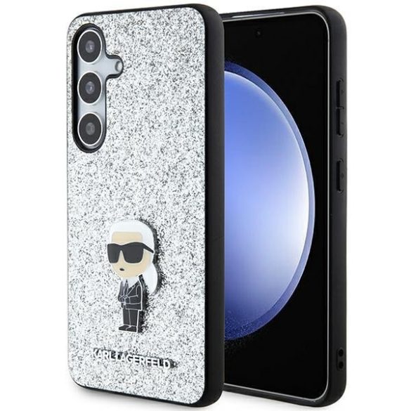 Karl Lagerfeld KLHCS24MGCNPSG Samsung S24+ S926 ezüst keménytok