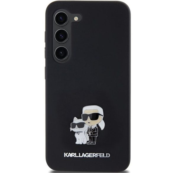 Karl Lagerfeld KLHCS23SSMHKCNPK keménytok Samsung Galaxy S23 - fekete