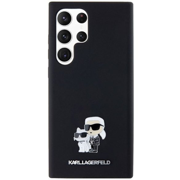 Karl Lagerfeld KLHCS23LSMHKCNPK keménytok Samsung Galaxy S23 Ultra - fekete