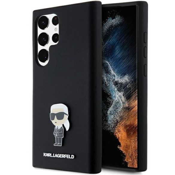 Karl Lagerfeld KLHCS23LSMHHKNPK tok Samsung Galaxy S23 Ultra - fekete