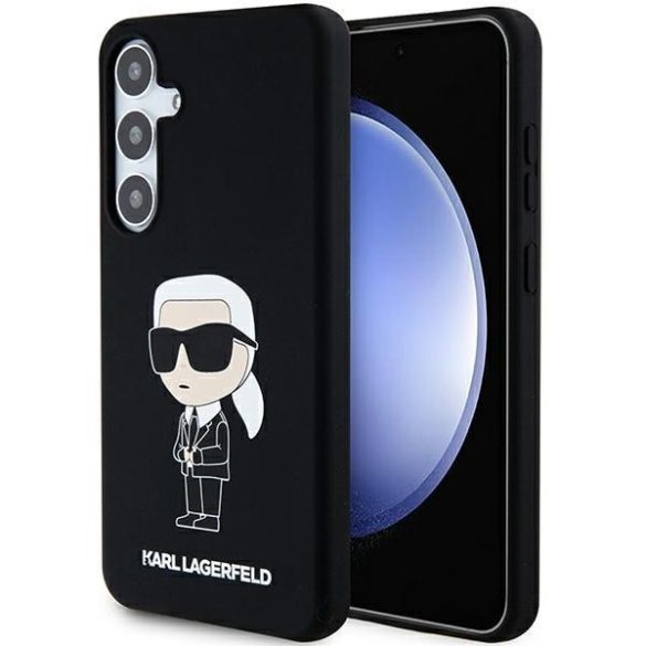 Karl Lagerfeld KLHCS24SSNIKBCK Samsung S24 S921 keménytok fekete