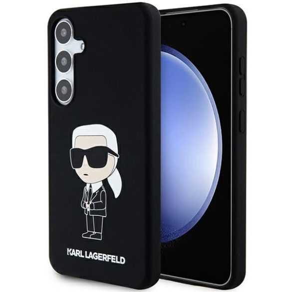 Karl Lagerfeld KLHCS24MSNIKBCK Samsung S24+ S926 keménytok fekete