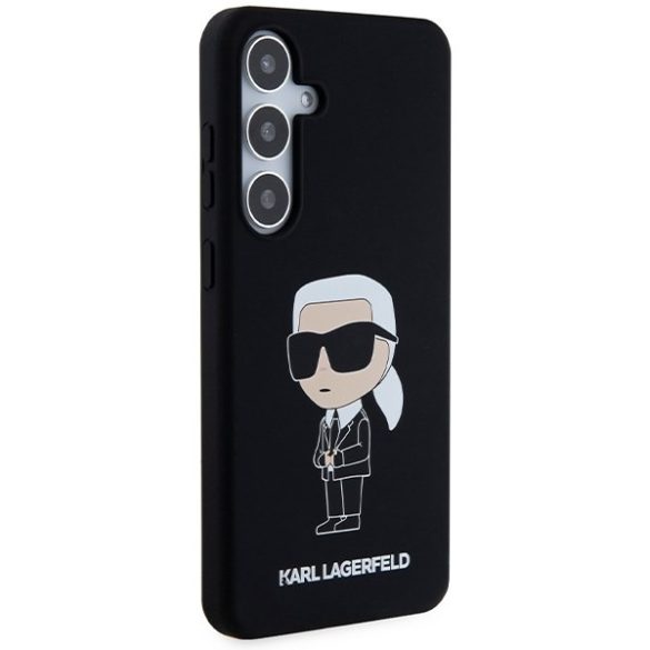 Karl Lagerfeld KLHCS24MSNIKBCK Samsung S24+ S926 keménytok fekete