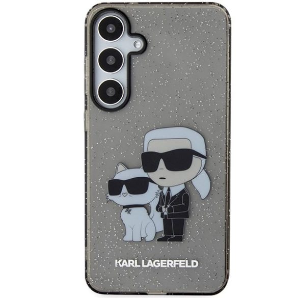 Karl Lagerfeld KLHCS24SHNKCTGK S24 S921 fekete keménytok Glitter Karl&Choupette