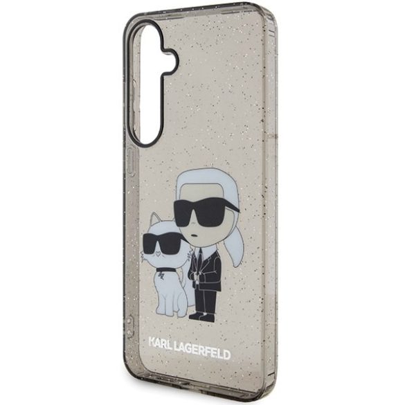 Karl Lagerfeld KLHCS24SHNKCTGK S24 S921 fekete keménytok Glitter Karl&Choupette