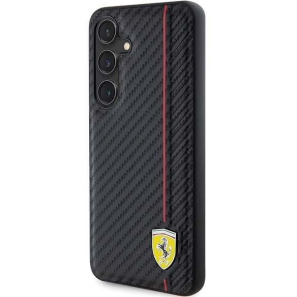 Ferrari FEHCS24SN3DUR Samsung S24 S921 fekete keménytok