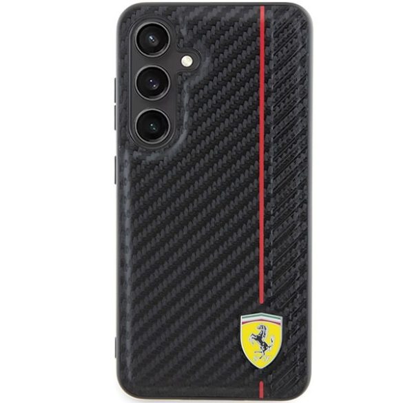 Ferrari FEHCS24SN3DUR Samsung S24 S921 fekete keménytok