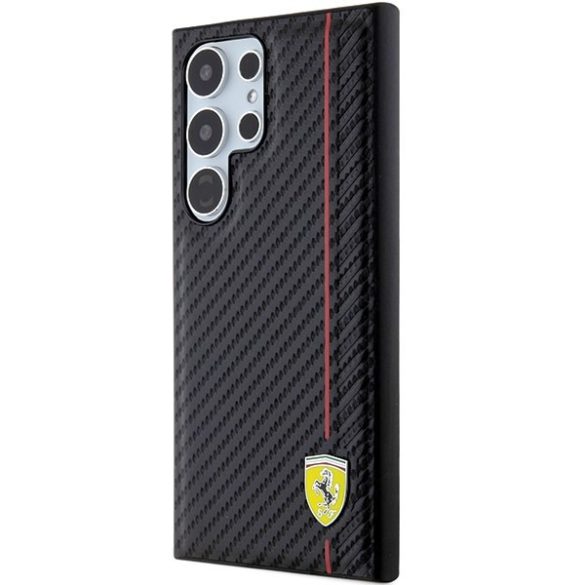 Ferrari FEHCS24LN3DUR Samsung S24 Ultra S928 fekete keménytok