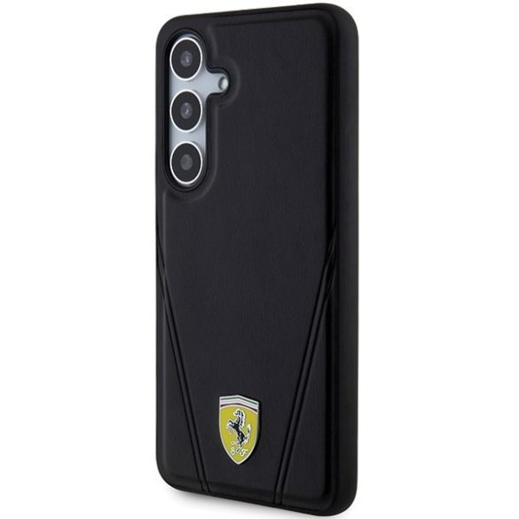 Ferrari FEHMS24SP3BAK Samsung S24 S921 fekete keménytok MagSafe