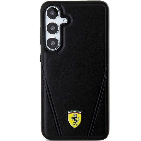 Ferrari FEHMS24SP3BAK Samsung S24 S921 fekete keménytok MagSafe