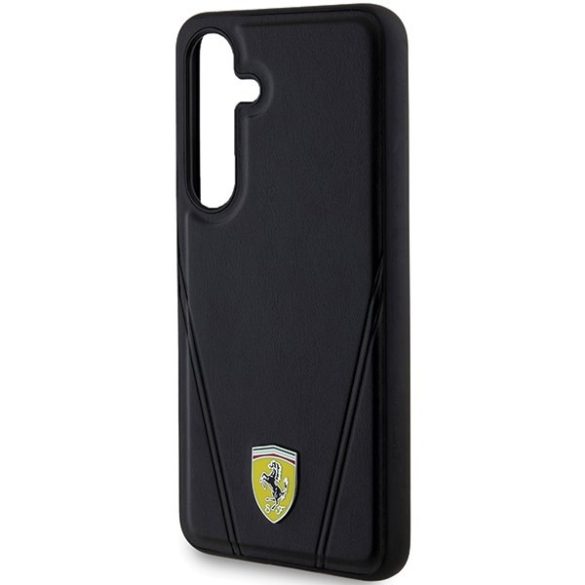 Ferrari FEHMS24MP3BAK Samsung S24+ S926 fekete keménytok MagSafe