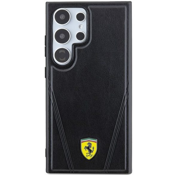 Ferrari FEHMS24LP3BAK Samsung S24 Ultra S928 fekete keménytok MagSafe