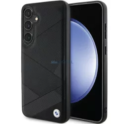   BMW BMHCS24M23RCGPK Samsung S24+ S926 fekete keménytok Signature Leather Crossing Lines
