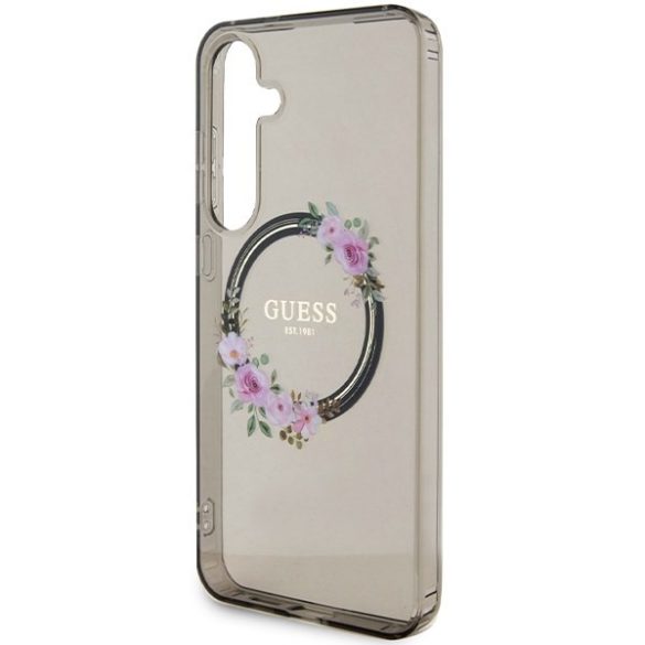 Guess GUHMS24MHFWFCK Samsung S24+ S926 fekete keménytok MagSafe