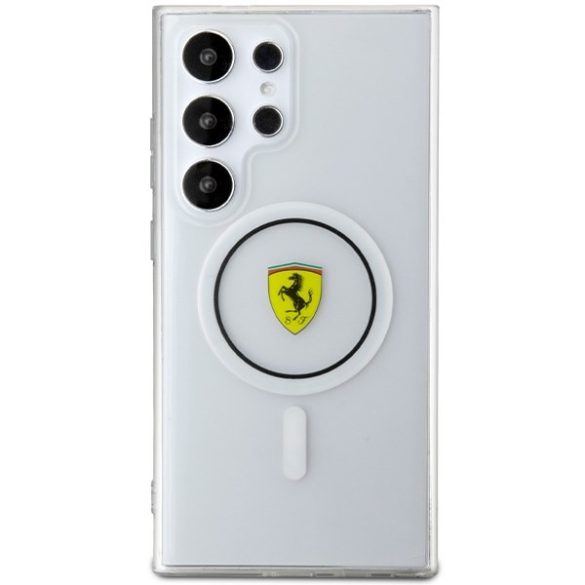 Ferrari FEHMS24LU3CLK Samsung S24 Ultra S928 fekete keménytok MagSafe