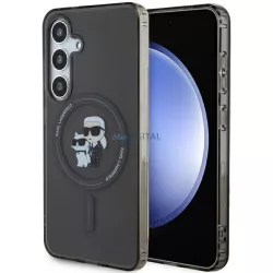   Karl Lagerfeld KLHMS24SHGKCNOK Samsung S24 S921 fekete keménytok MagSafe