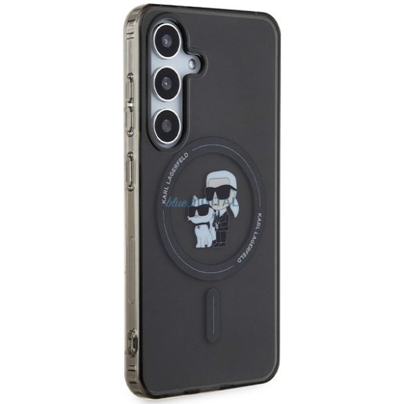 Karl Lagerfeld KLHMS24SHGKCNOK Samsung S24 S921 fekete keménytok MagSafe