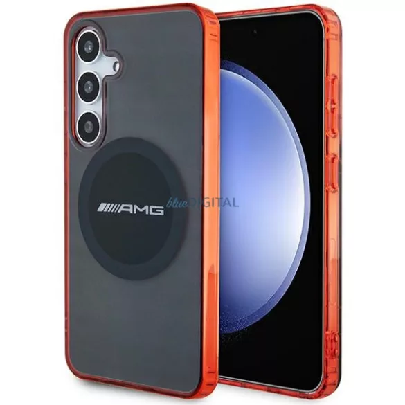 AMG AMHMS24SS23HBCK Samsung S24 S921 fekete keménytok Átlátszó Bicolor MagSafe