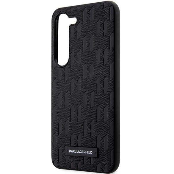 Karl Lagerfeld KLHCS24MSAKLHPK Saffiano Mono Metal Logo keménytok Samsung Galaxy S24 Plus - fekete 