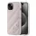 Karl Lagerfeld KLHCP15SPQDSMGP Diagonal Quilted Script tok iPhone 15 - rózsaszín