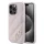 Karl Lagerfeld KLHCP15XPQDSMGP Diagonal Quilted Script tok iPhone 15 Pro Max - rózsaszín