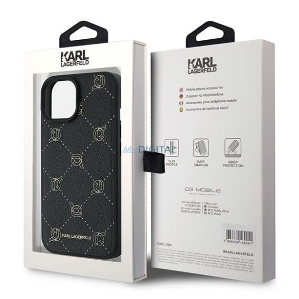 Karl Lagerfeld KLHMP15MPGKHPHK Karl Head MagSafe tok iPhone 15 Plus - fekete