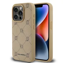   Karl Lagerfeld KLHMP15LPGKHPHE Magsafe Karl Head tok iPhone 15 Pro - bézs