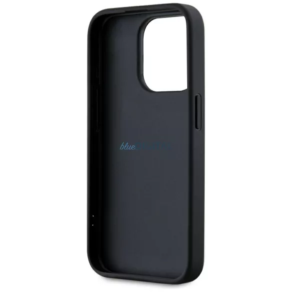 Tok Karl Lagerfeld Saffiano Athleisure  csíkos zsinór az iPhone 15 Pro, rózsaszín