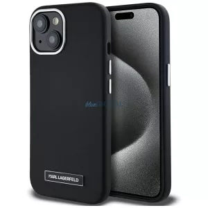 Karl Lagerfeld KLHMP15SPGMSRPK FW Metal Plate MagSafe-kompatibilis tok iPhone 15 - fekete