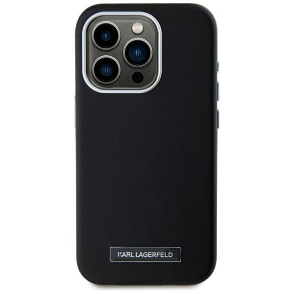 Karl Lagerfeld KLHMP15LPGMSRPK FW Metal Plate MagSafe-kompatibilis tok iPhone 15 Pro - fekete