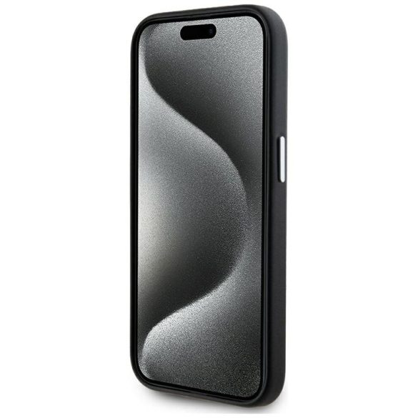 Karl Lagerfeld KLHMP15LPGMSRPK FW Metal Plate MagSafe-kompatibilis tok iPhone 15 Pro - fekete