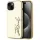 Karl Lagerfeld „Wrinkled Metal Signature” tok az iPhone 15, arany színben