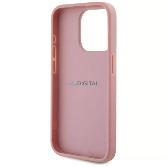 Karl Lagerfeld „Wrinkled Metal Signature” tok az iPhone 15 Pro, rózsaszín