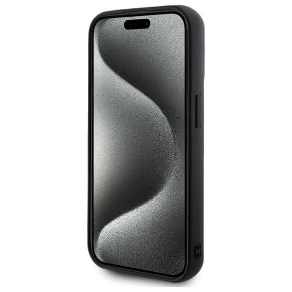 Karl Lagerfeld KLHCP15L3DRKSDLK 3D Rubber Signature tok iPhone 15 Pro - fekete