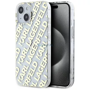 Karl Lagerfeld KLHCP15SHKFOEMD IML Fullover Logo tok iPhone 15 - arany