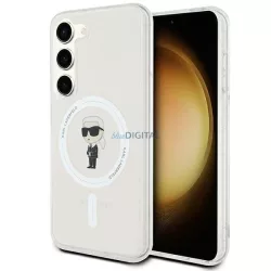   Karl Lagerfeld KLHMS24SHFCKNOT IML Ikonik MagSafe keménytok Samsung Galaxy S24 - átlátszó