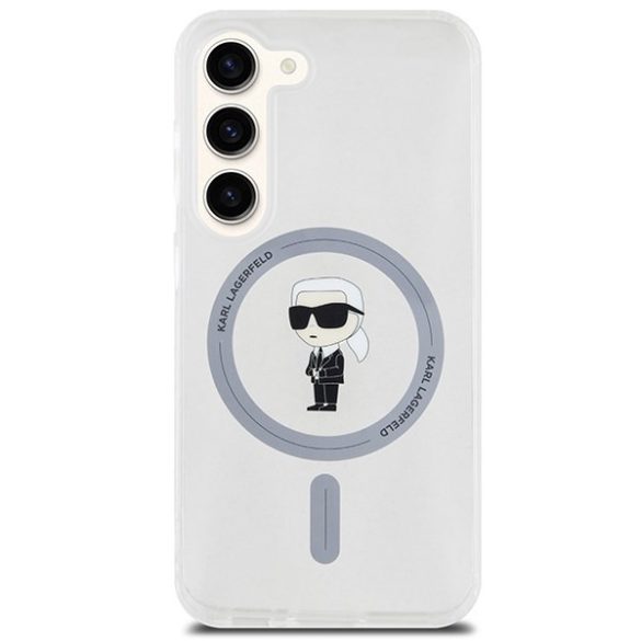 Karl Lagerfeld KLHMS24SHFCKNOT IML Ikonik MagSafe keménytok Samsung Galaxy S24 - átlátszó