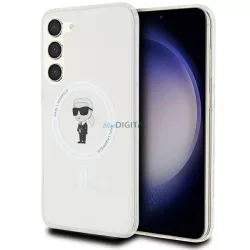   Karl Lagerfeld KLHMS24MHFCKNOT IML Ikonik MagSafe keménytok Samsung Galaxy S24 Plus - átlátszó