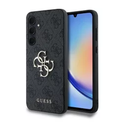   Guess GUHCSA354GMGGR 4G Big Metal Logo keménytok Samsung Galaxy A35 - fekete