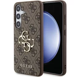   Guess GUHCSA554GMGBR 4G Big Metal Logo keménytok Samsung Galaxy A55 - barna