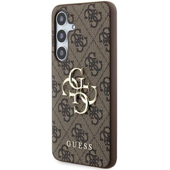 Guess GUHCSA554GMGBR 4G Big Metal Logo keménytok Samsung Galaxy A55 - barna