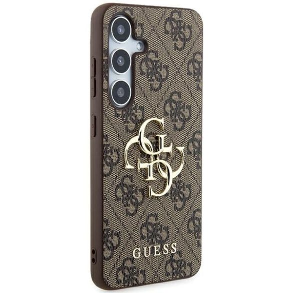 Guess GUHCSA554GMGBR 4G Big Metal Logo keménytok Samsung Galaxy A55 - barna