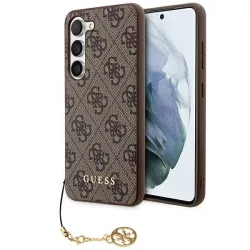  Guess GUHCSA35GF4GBR 4G Charms Collection keménytok Samsung Galaxy A35 - barna