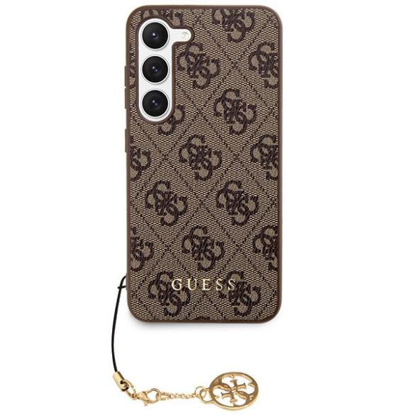 Guess GUHCSA35GF4GBR 4G Charms Collection keménytok Samsung Galaxy A35 - barna