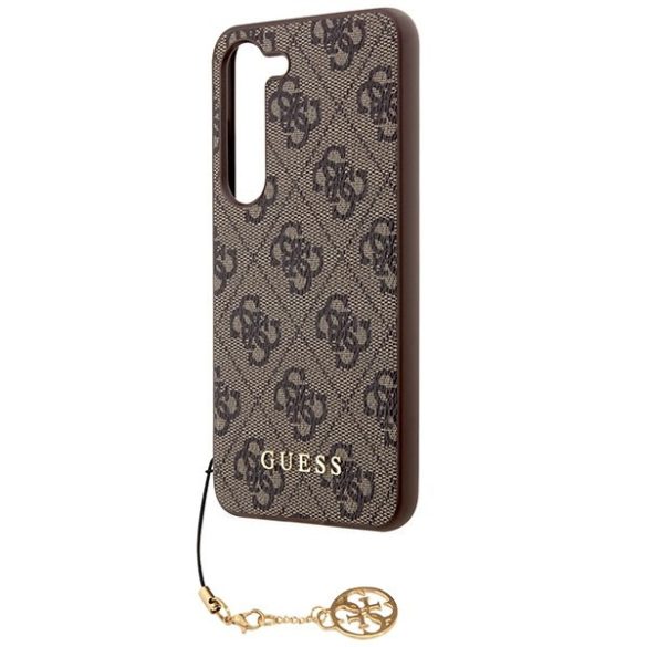 Guess GUHCSA35GF4GBR 4G Charms Collection keménytok Samsung Galaxy A35 - barna