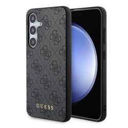   Guess GUOHCSA55G4GFGR 4G Metal Gold Logo keménytok Samsung Galaxy A55 - fekete