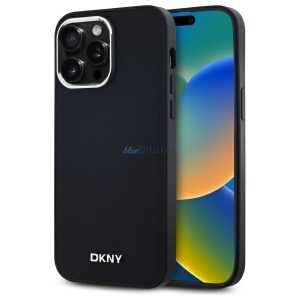 DKNY DKHMP14XPSCMCLK Plain Logo MagSafe-kompatibilis keménytok iPhone 14 Pro Max - fekete