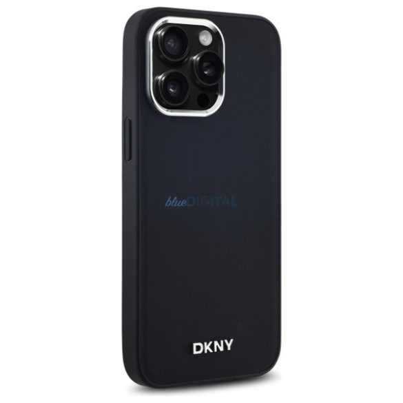 DKNY DKHMP14XPSCMCLK Plain Logo MagSafe-kompatibilis keménytok iPhone 14 Pro Max - fekete